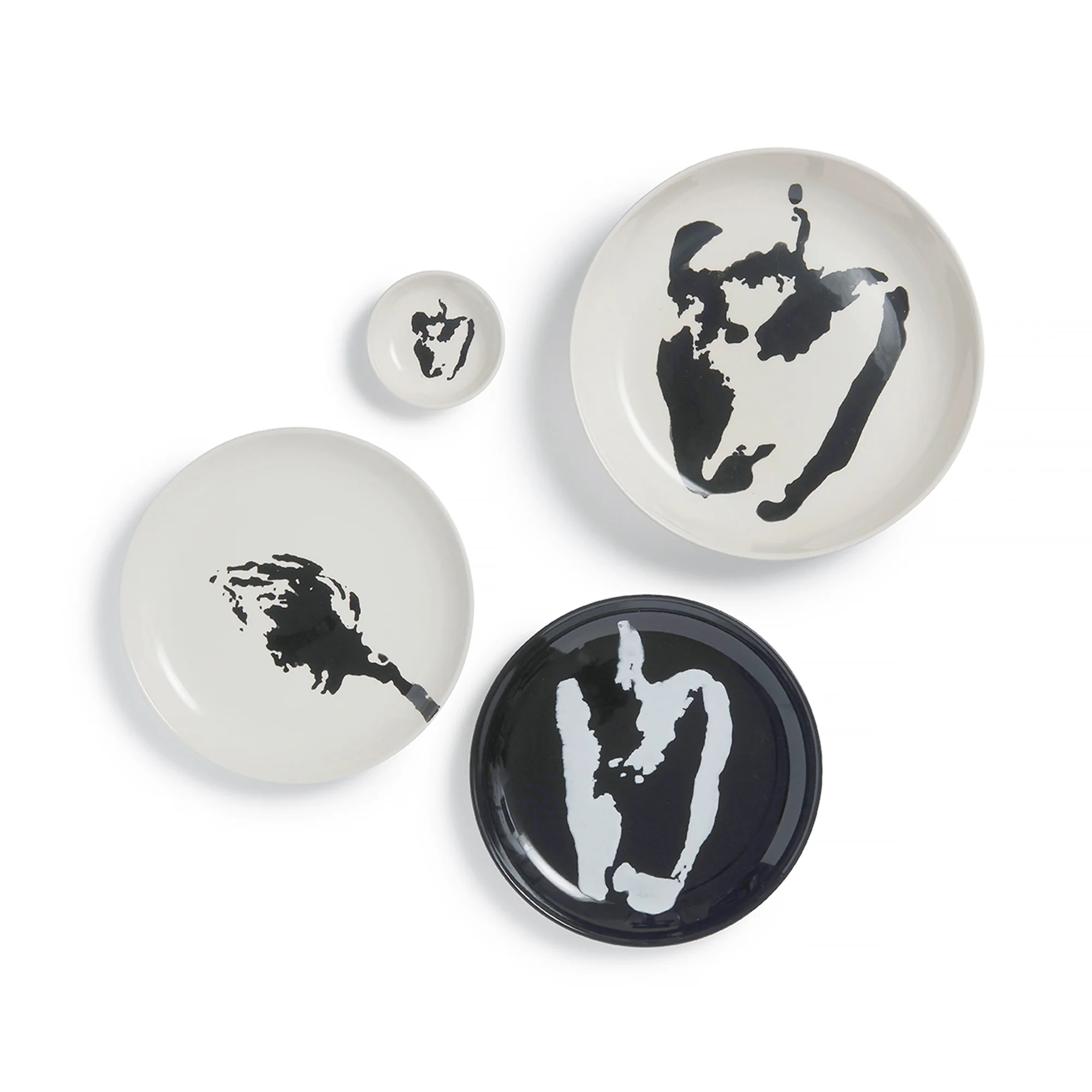 Black and White Vegetable Collection - 12 Piece Set