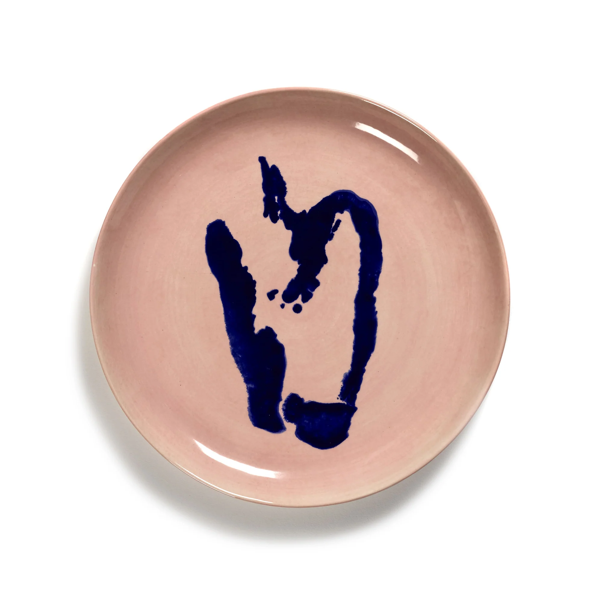 Delicious Pink Plate with Blue Pepper Motif - Image 3